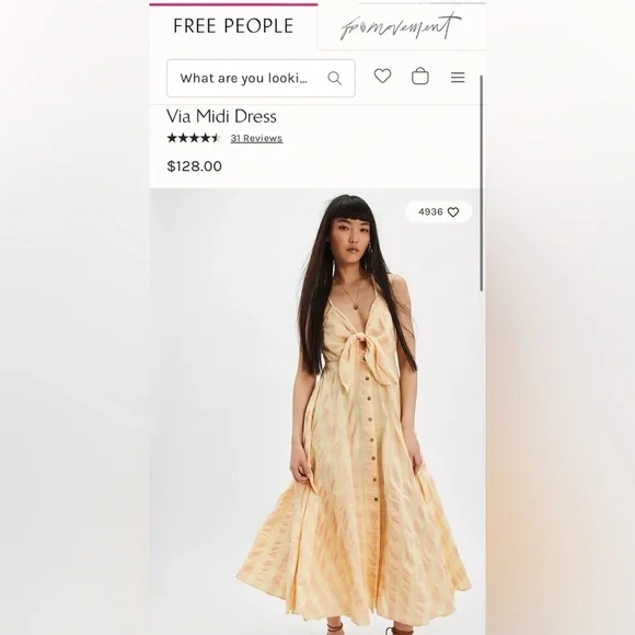Free people via midi dress - Picture 5 of 5